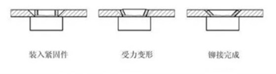 漲鉚螺母壓接過(guò)程 