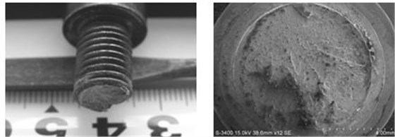 螺栓脆性斷裂形貌，螺栓脆性斷口形貌